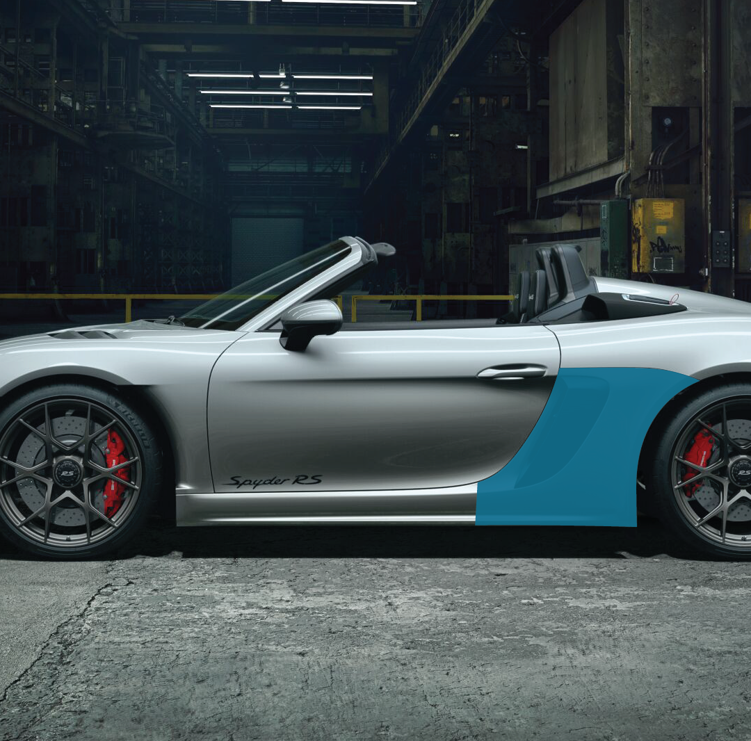 Porsche 718 | Rear Wheel Impact Area Protection
